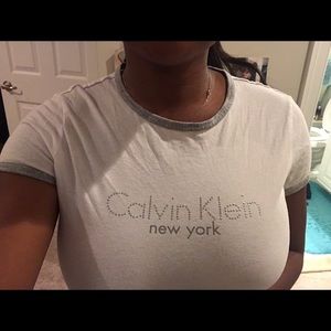 CALVIN KLEIN BASIC WHITE TEE